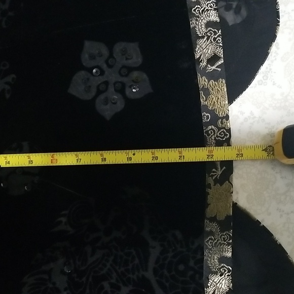 Elegant Holiday Special Occasion Velvet Burnout cover up Size L - Picture 9 of 9